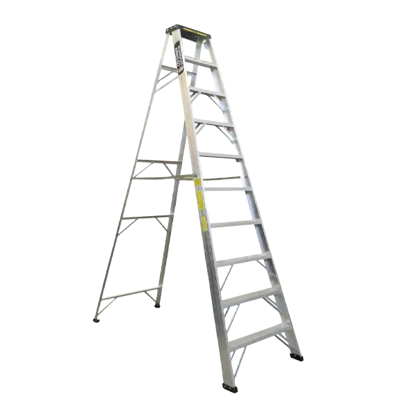 Escalera de tijera certificada de aluminio. 